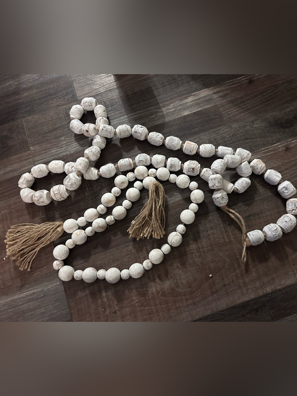 2 Hobby lobby large chunky wood beads